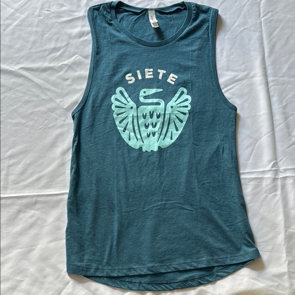 Siete Merch Muscle Tank Women's Blue Sleeveless Top